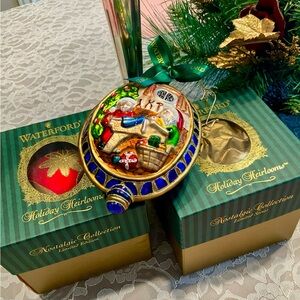 Waterford Holiday Heirlooms Ornament - Multicolor set of 3